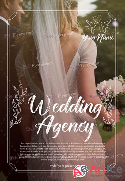 Wedding Agency V10 2019 PSD Flyer Template