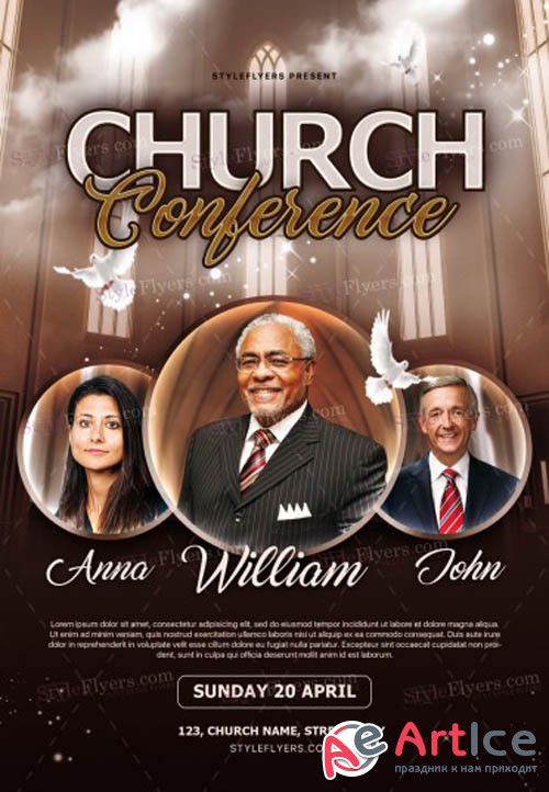 Church Conference V7 2019 PSD Flyer Template