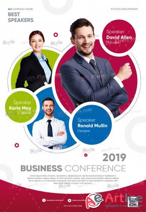 Conference V7 2019 PSD Flyer Template