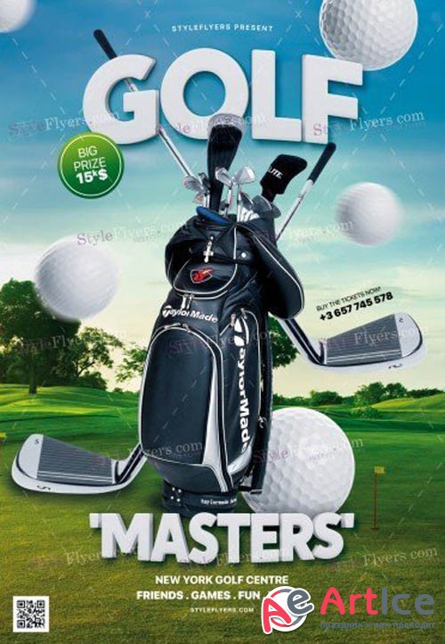 Golf Masters 2019 PSD V1 Flyer Template