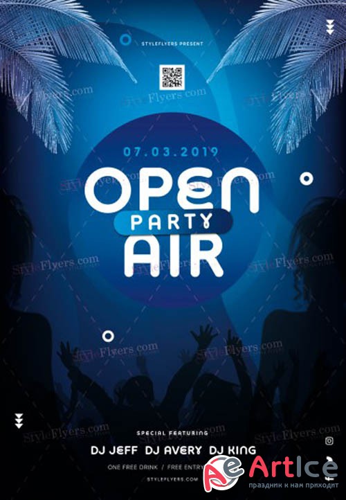 Open Air Party V1 2019 PSD Flyer Template