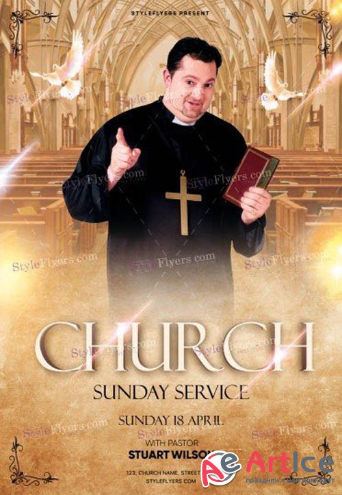 Church V10 2019 PSD Flyer Template
