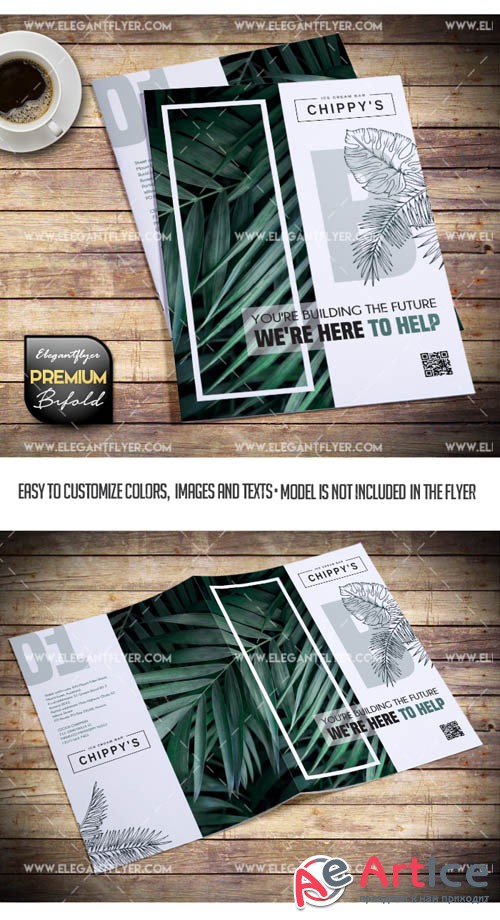 Corporate V11 2019 Bi-Fold PSD Brochure Template