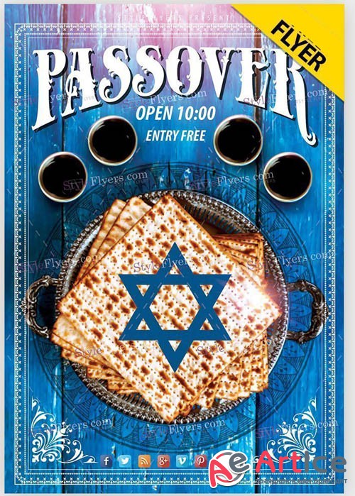 Passover V1 2019 PSD Flyer Template