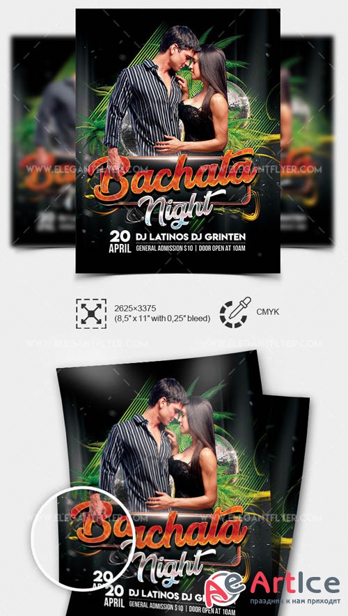 Bachata Night V1 2019 Flyer PSD Template