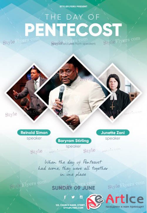 Pentecost 2019 PSD V1 Flyer Template