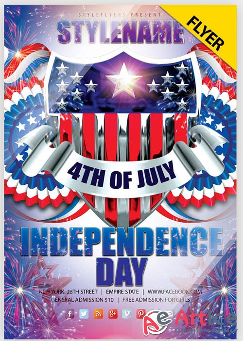 Independence Day V18 2019 Flyer PSD Template