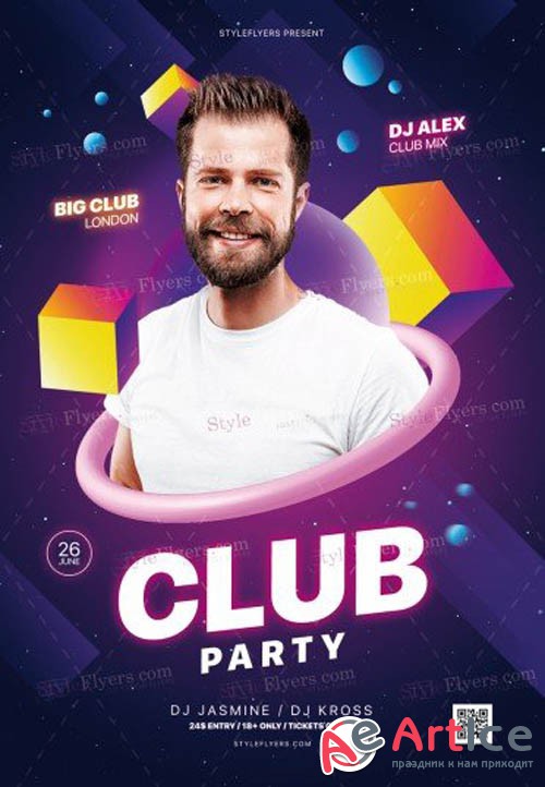 Club Party V14 2019 PSD Flyer Template