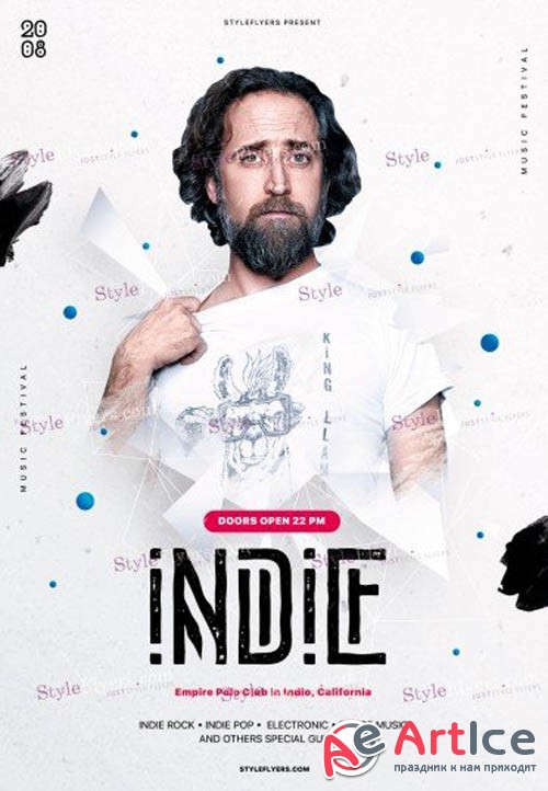 Indie V1 2019 PSD Flyer Template