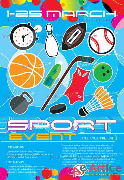 Sport Event V5 2019 PSD Flyer Template
