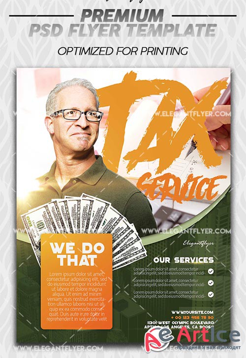 Tax Service V1 2019 Premium Flyer Template in PSD