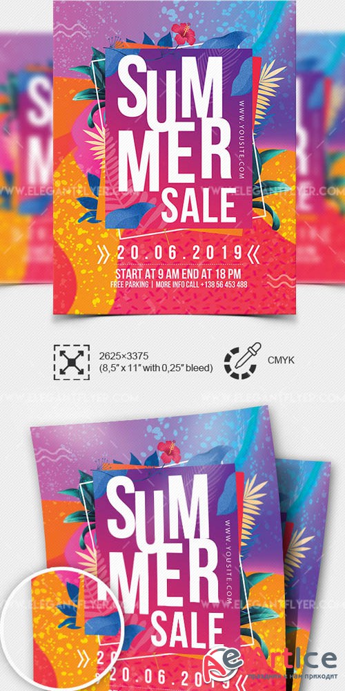 Summer Sale V30 2019 Premium PSD Flyer Template