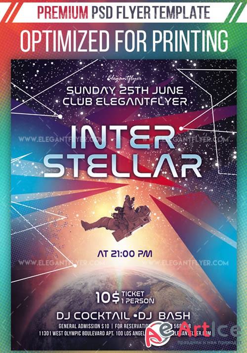 Interstellar V1 2019 Premium PSD Flyer Template