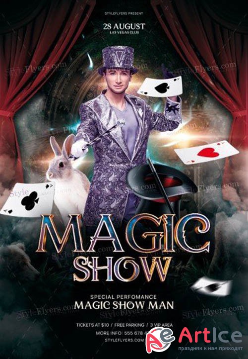 Magic Show V16 2019 PSD Flyer Template