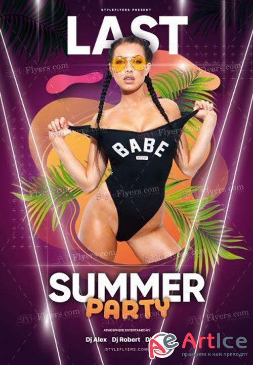 Last Summer Party V0108 2019 PSD Flyer Template