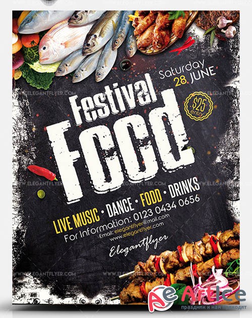 Food Festival V0708 2019 PSD Flyer Template