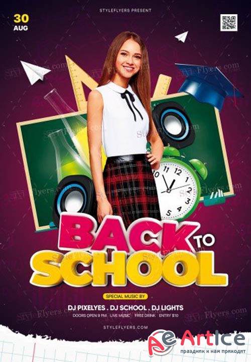 Back To School V0708 2019 PSD Flyer Template
