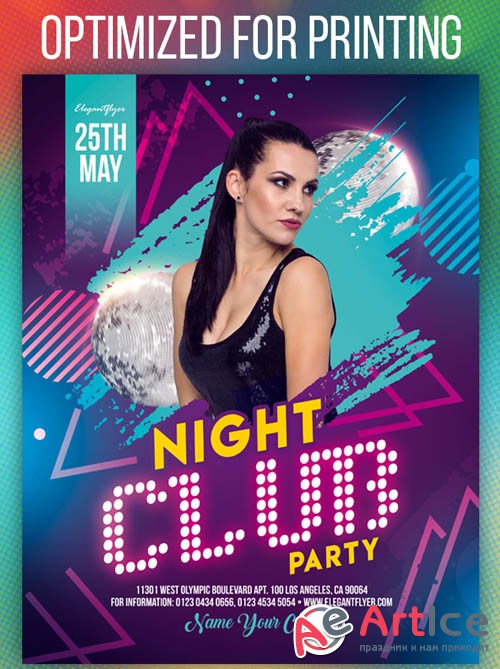 Night Club Party V1208 2019 Flyer Template in PSD