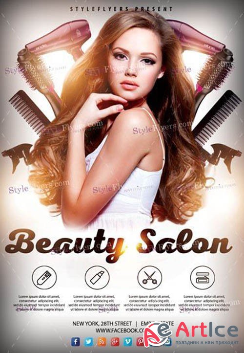 Beauty Salon V2208 2019 PSD Flyer