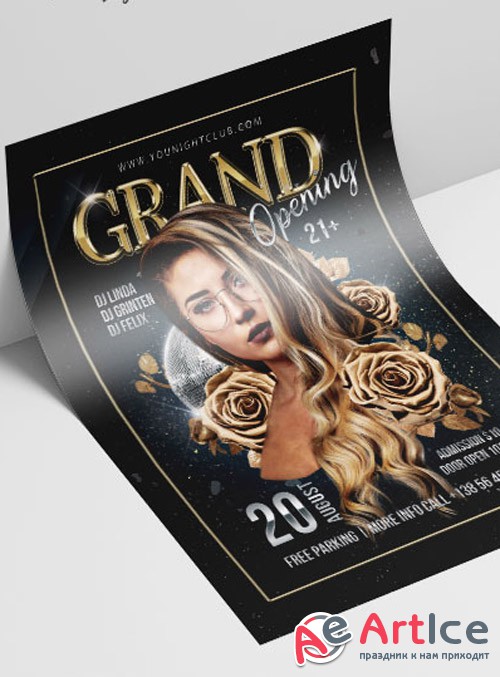 Grand Opening V2208 2019 Premium PSD Flyer Template