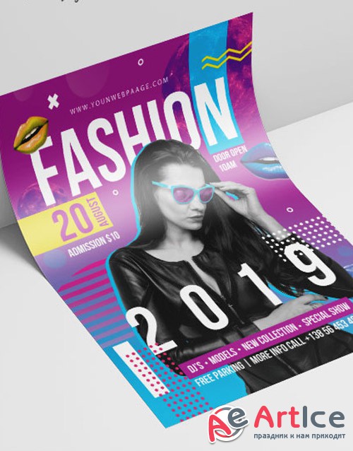 Fashion V2208 2019 Premium PSD Flyer Template