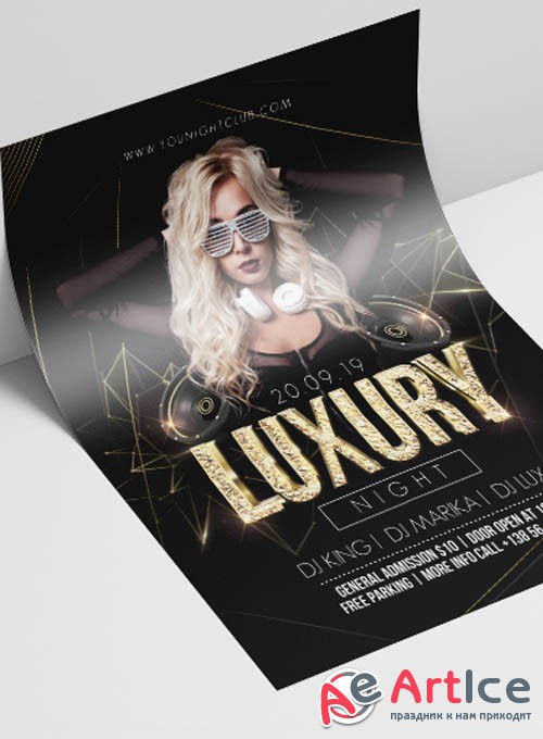 Luxury Night V2908 2019 Premium PSD Flyer Template