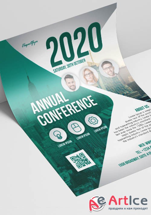 Annual Conference V2908 2019 Premium PSD Flyer Template
