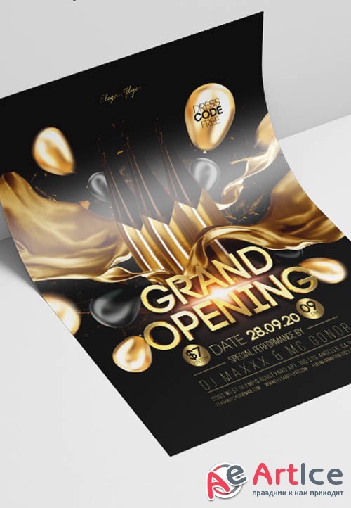 Grand Opening V2908 2019 PSD Flyer Template