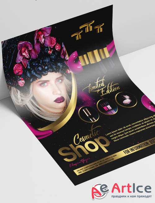 Cosmetic Shop V2908 2019 PSD Flyer Template