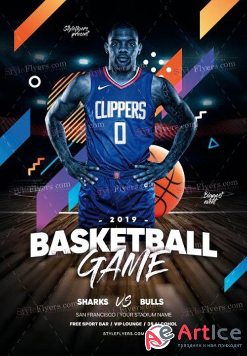 Basketball V1709 2019 PSD Flyer Template