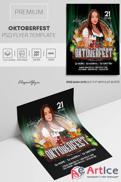 Oktoberfest V1809 2019 Premium PSD Flyer Template