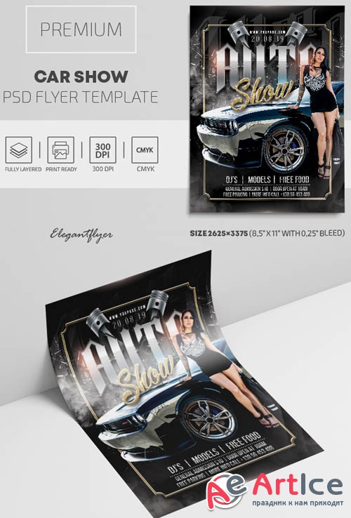 Car Show V2309 2019 Premium PSD Flyer Template
