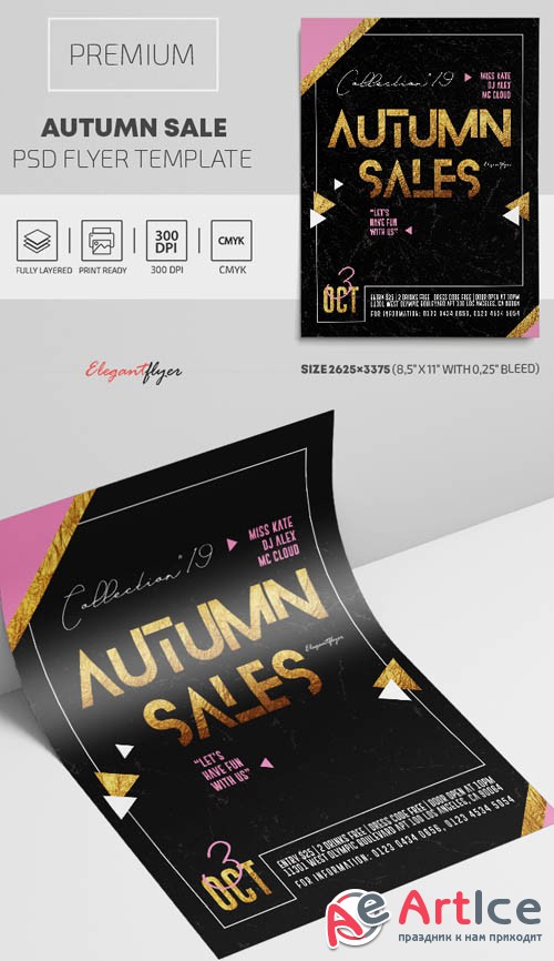 Autumn Sale V2409 2019 Premium PSD Flyer Template