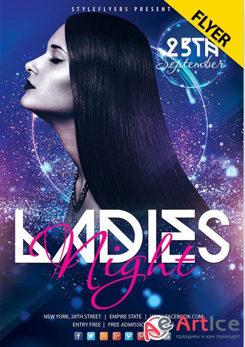 Ladies Night Flyer V2409 2019 PSD Flyer Template