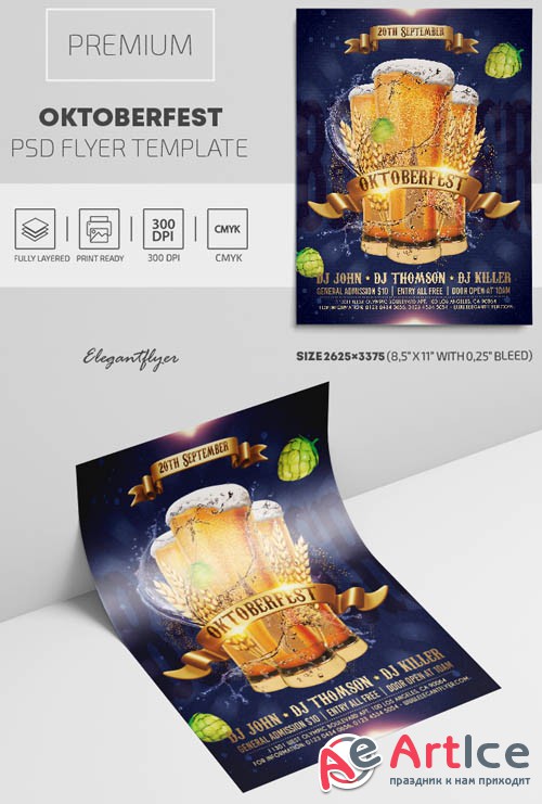 Oktoberfest V2409 2019 Premium PSD Flyer Template