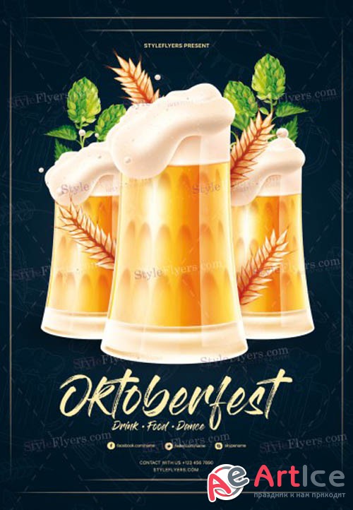 Oktoberfest V2309 2019 PSD Flyer Template