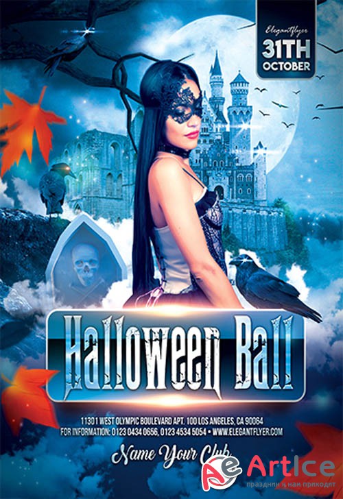 Halloween Ball V27097 2019 Premium PSD Flyer Template