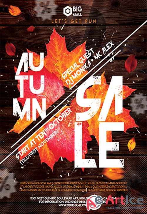 Autumn Sale V2709 2019 Premium PSD Flyer Template