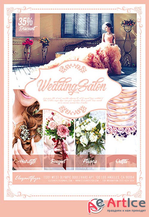 Wedding Salon V0310 2019 PSD Flyer Template