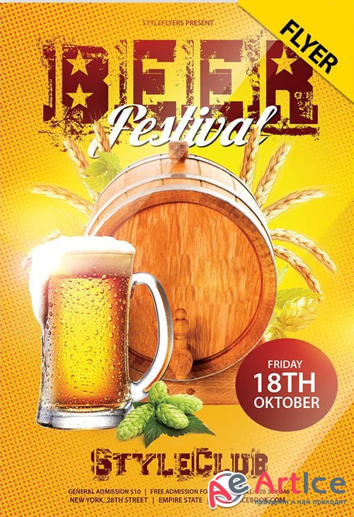 Beer Festival V0410 2019 PSD Flyer Template