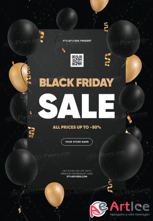 Black Friday Sale V0410 2019 PSD Flyer Template