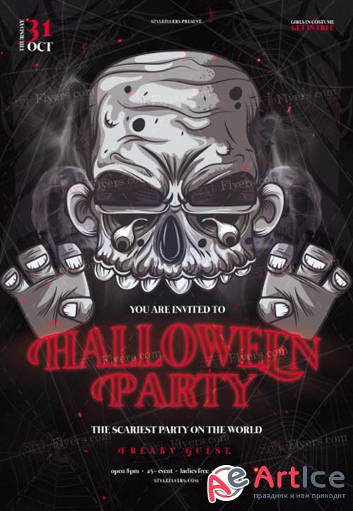 Halloween Party V0410 2019 PSD Flyer Template