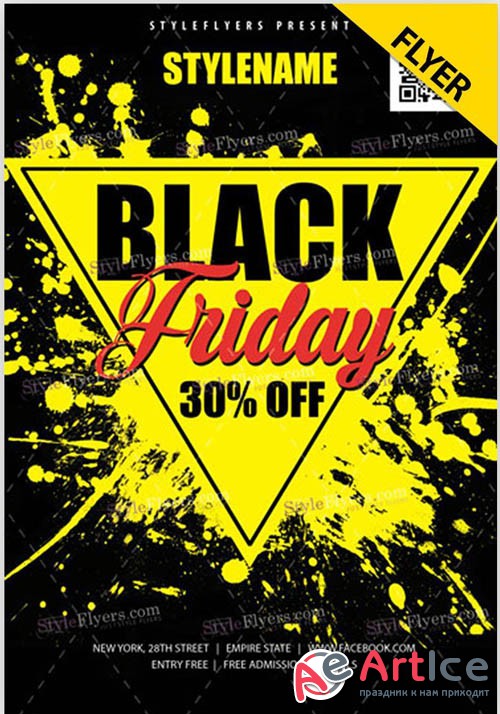 Black Friday Sale V0910 2019 PSD Flyer Template
