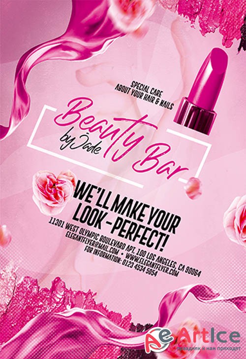 Beauty Bar V0910 2019 Premium PSD Flyer Template