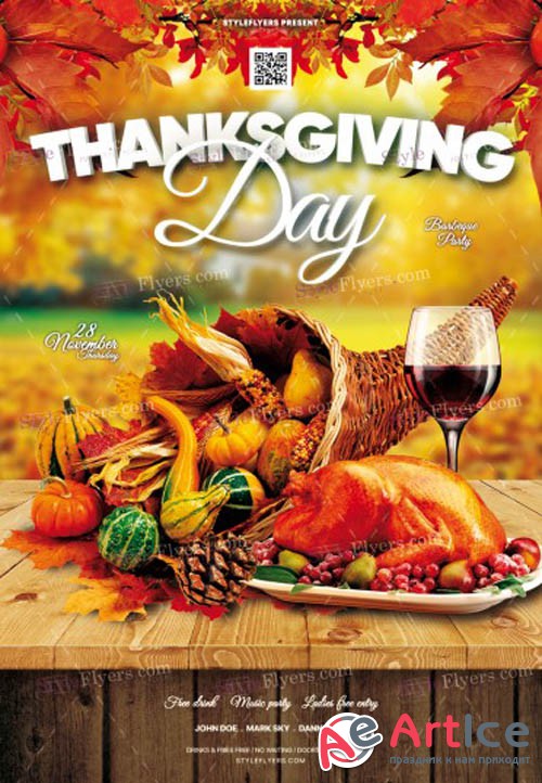Thanksgiving Day V0910 2019 PSD Flyer Template