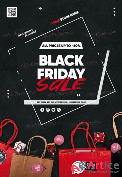 Black Friday Sale V1710 2019 PSD Flyer Template