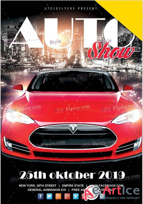 Auto Show V1810 2019 PSD Flyer Template