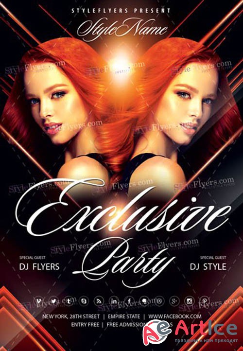 Exclusive Party V2509 2019 Flyer PSD Template