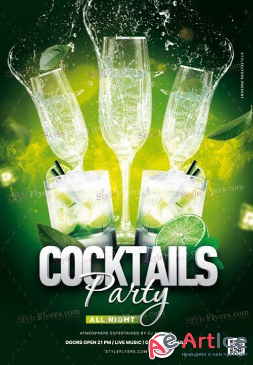 Cocktails Party V3010 2019 PSD Flyer Template