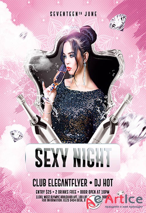 Sexy Night V3110 2019 Premium PSD Flyer Template